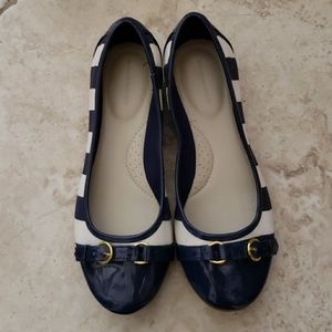 Solesensibility Navy and White Flats
